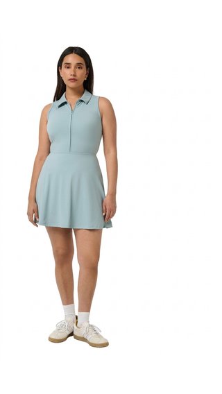 Travis Mathew Moveknit Sleeveless Polo ladies dress, slate
