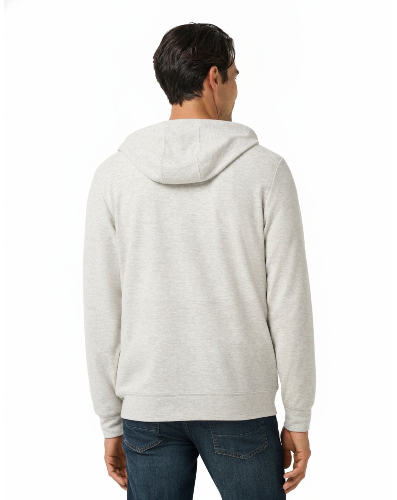 Travis Mathew Cloud Sweater Full Zip men's hoodie sweatshirt, heather grey