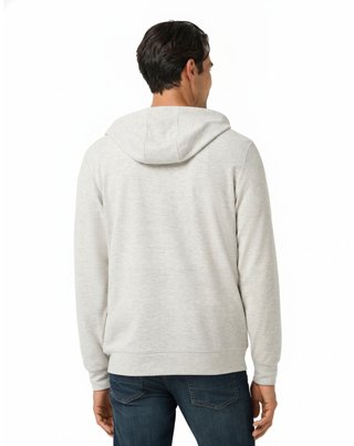 Travis Mathew Cloud Sweater Full Zip men's hoodie sweatshirt, heather grey
