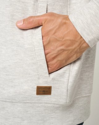Travis Mathew Cloud Sweater Full Zip men's hoodie sweatshirt, heather grey