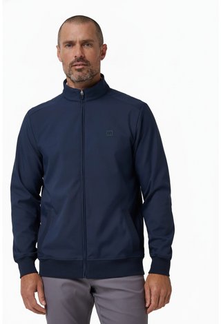 Travis Mathew Open To Close 2.0 Full Zip men's jacket, total eclipse