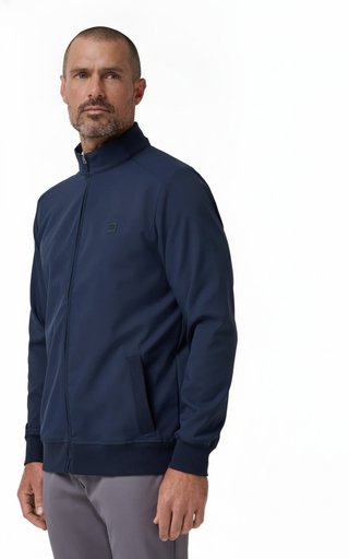 Travis Mathew Open To Close 2.0 Full Zip men's jacket, total eclipse