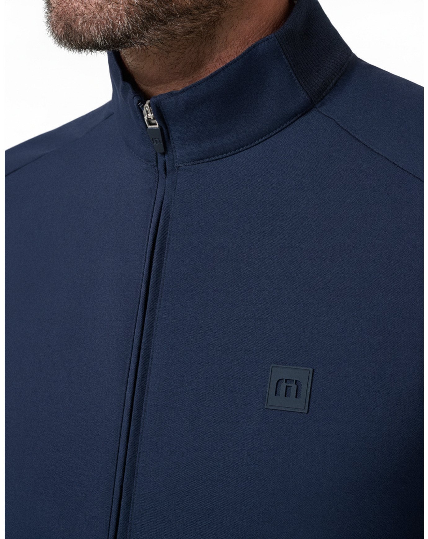 Travis Mathew Open To Close 2.0 Full Zip men's jacket, total eclipse
