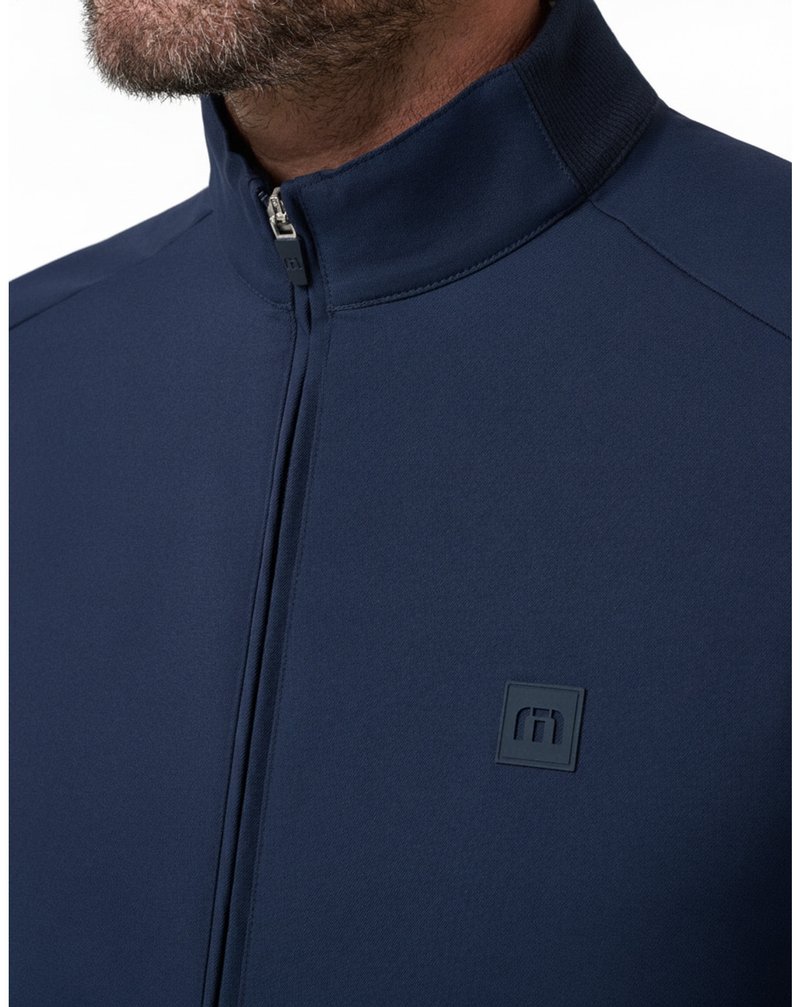 Travis Mathew Open To Close 2.0 Full Zip men's jacket, total eclipse