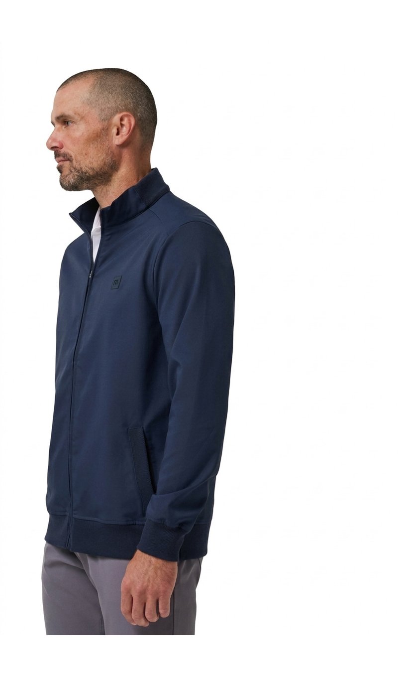 Travis Mathew Open To Close 2.0 Full Zip men's jacket, total eclipse