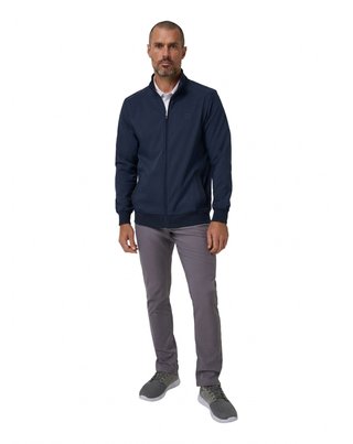 Travis Mathew Open To Close 2.0 Full Zip men's jacket, total eclipse