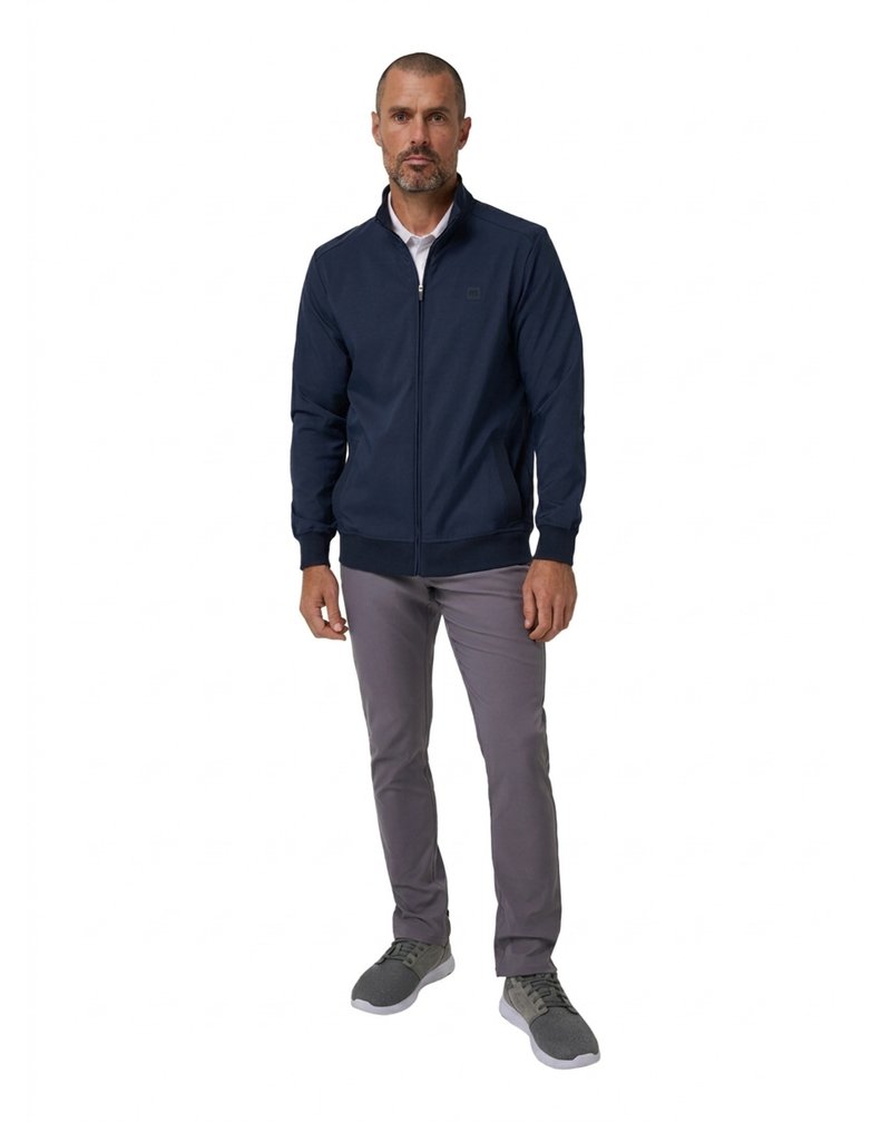 Travis Mathew Open To Close 2.0 Full Zip men's jacket, total eclipse