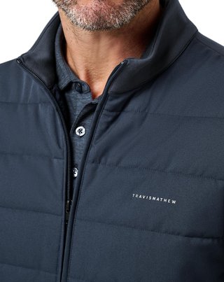 Travis Mathew Point Of Sail men's vest, mood indigo
