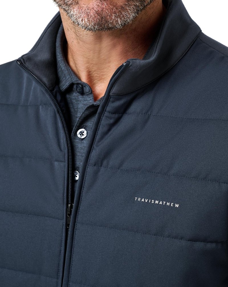 Travis Mathew Point Of Sail men's vest, mood indigo
