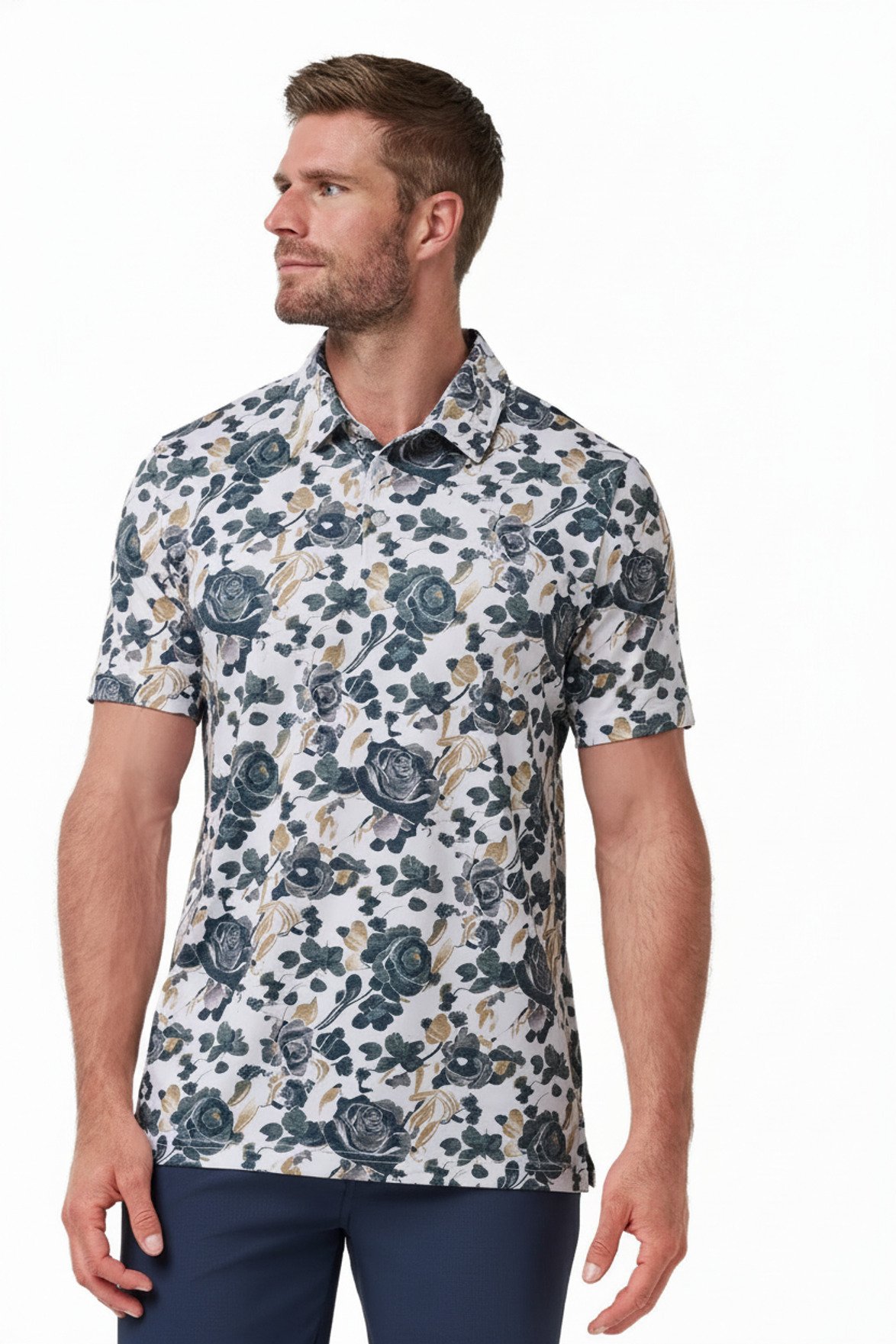 Travis Mathew Featherweight Villa men's polo, white