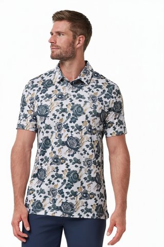 Travis Mathew Featherweight Villa men's polo, white