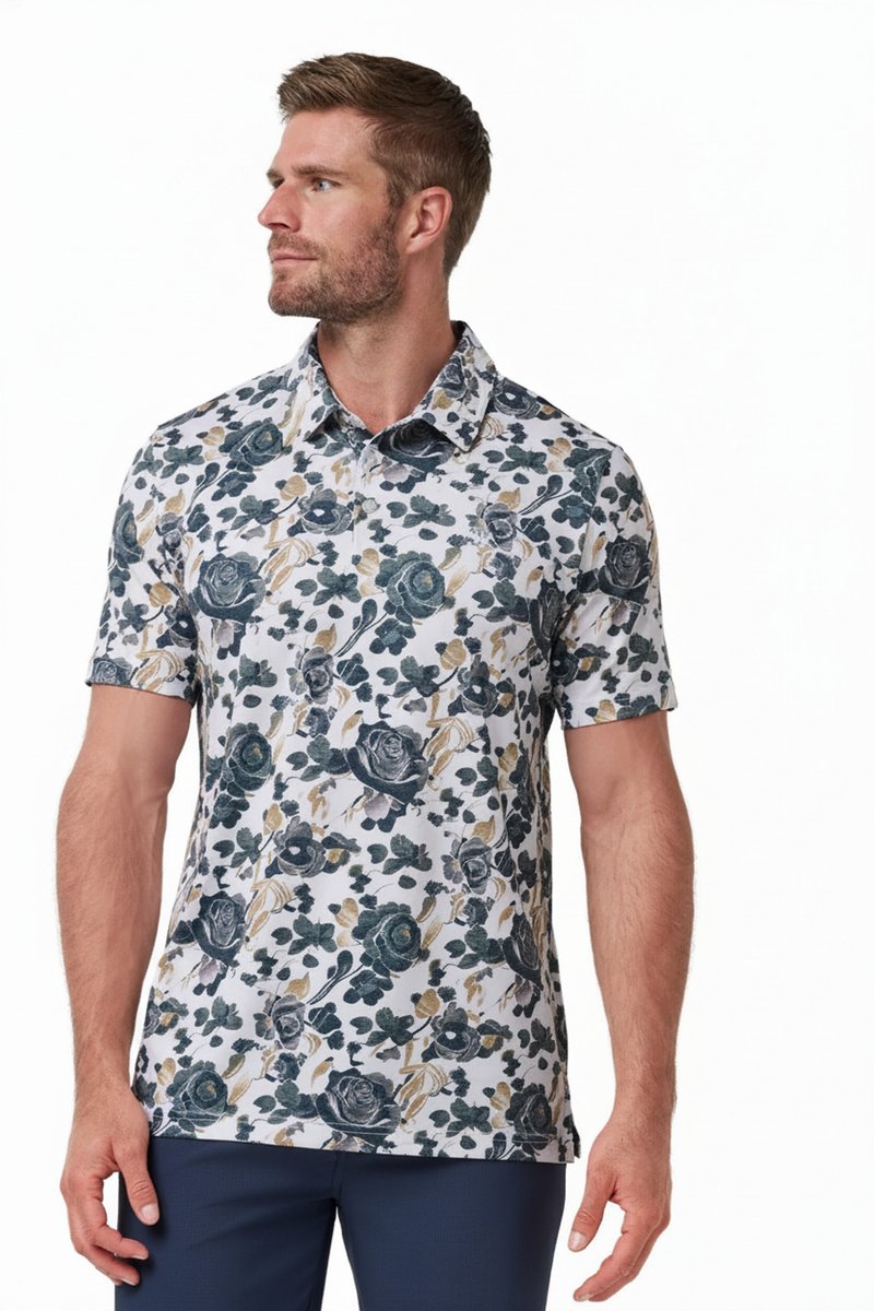 Travis Mathew Featherweight Villa men's polo, white