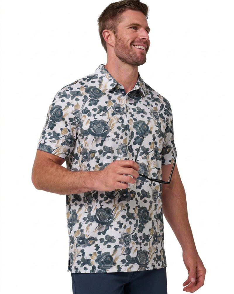 Travis Mathew Featherweight Villa men's polo, white