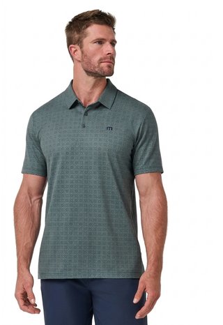 Travis Mathew Featherweight Trophy Ready men's polo, balsam green