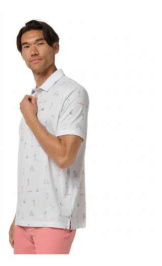 Travis Mathew On A Mission mens polo, white