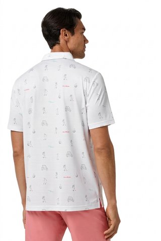 Travis Mathew On A Mission mens polo, white