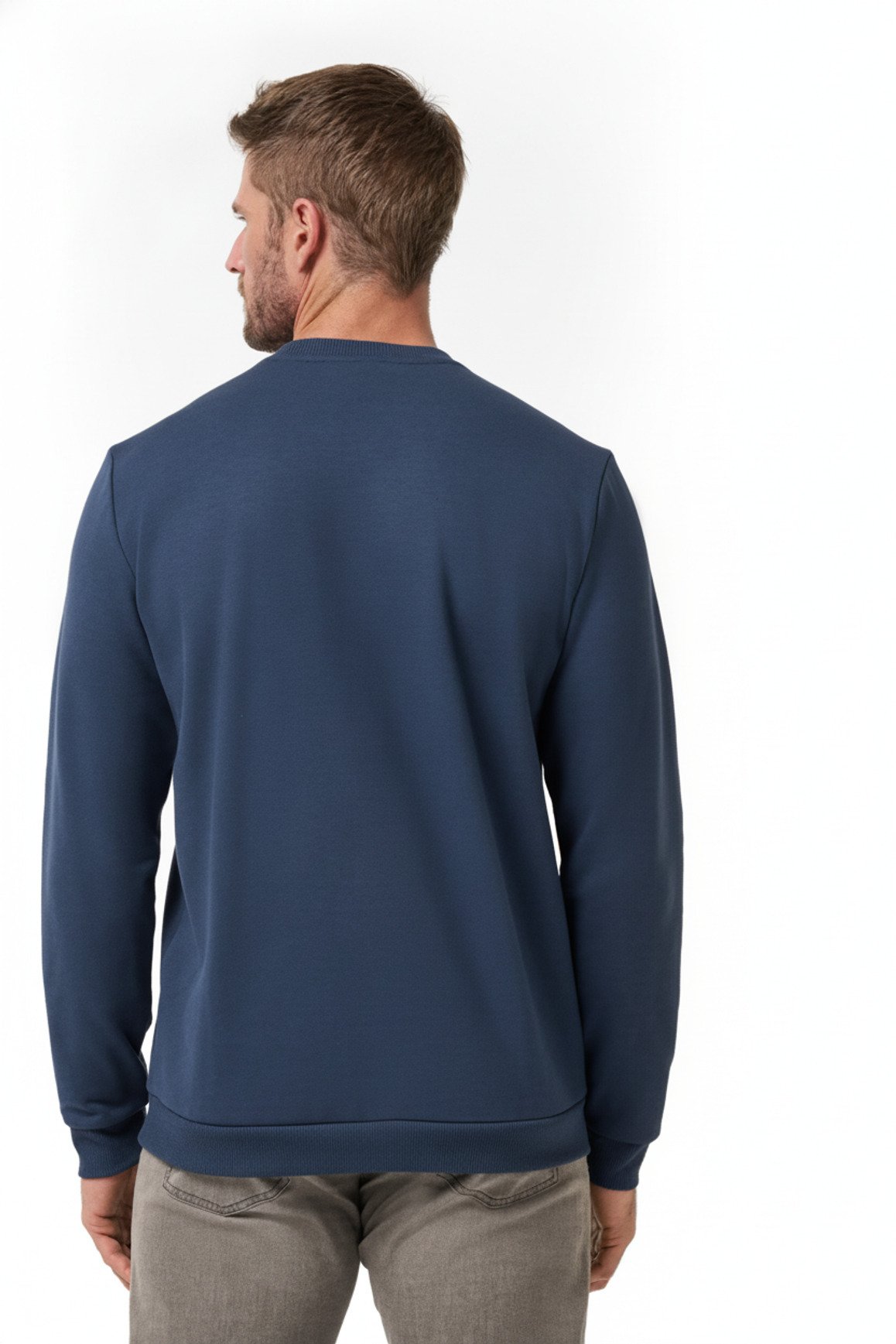 Travis Mathew TM Varsity Club Crew men's sweatshirt, total eclipse