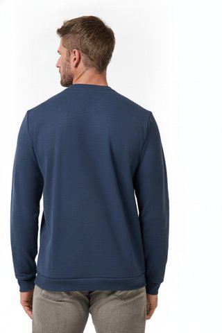Travis Mathew TM Varsity Club Crew men's sweatshirt, total eclipse