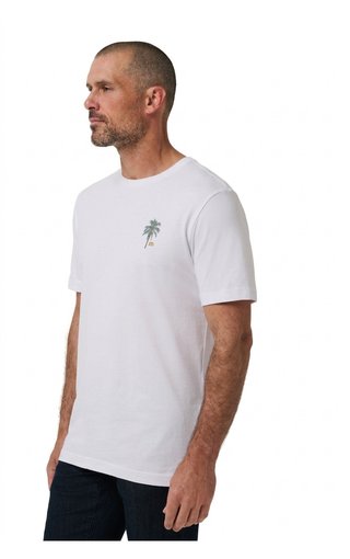 Travis Mathew Horizon Hideaway men's T-shirt, white