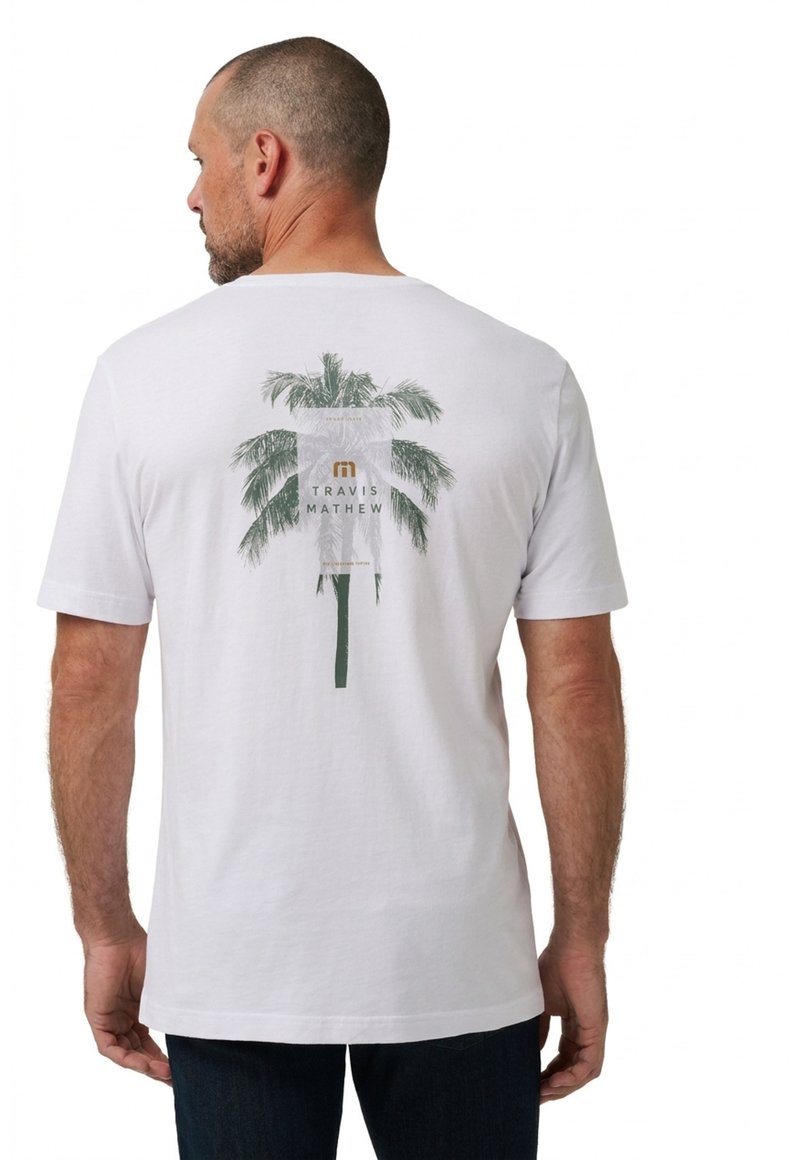 Travis Mathew Horizon Hideaway men's T-shirt, white