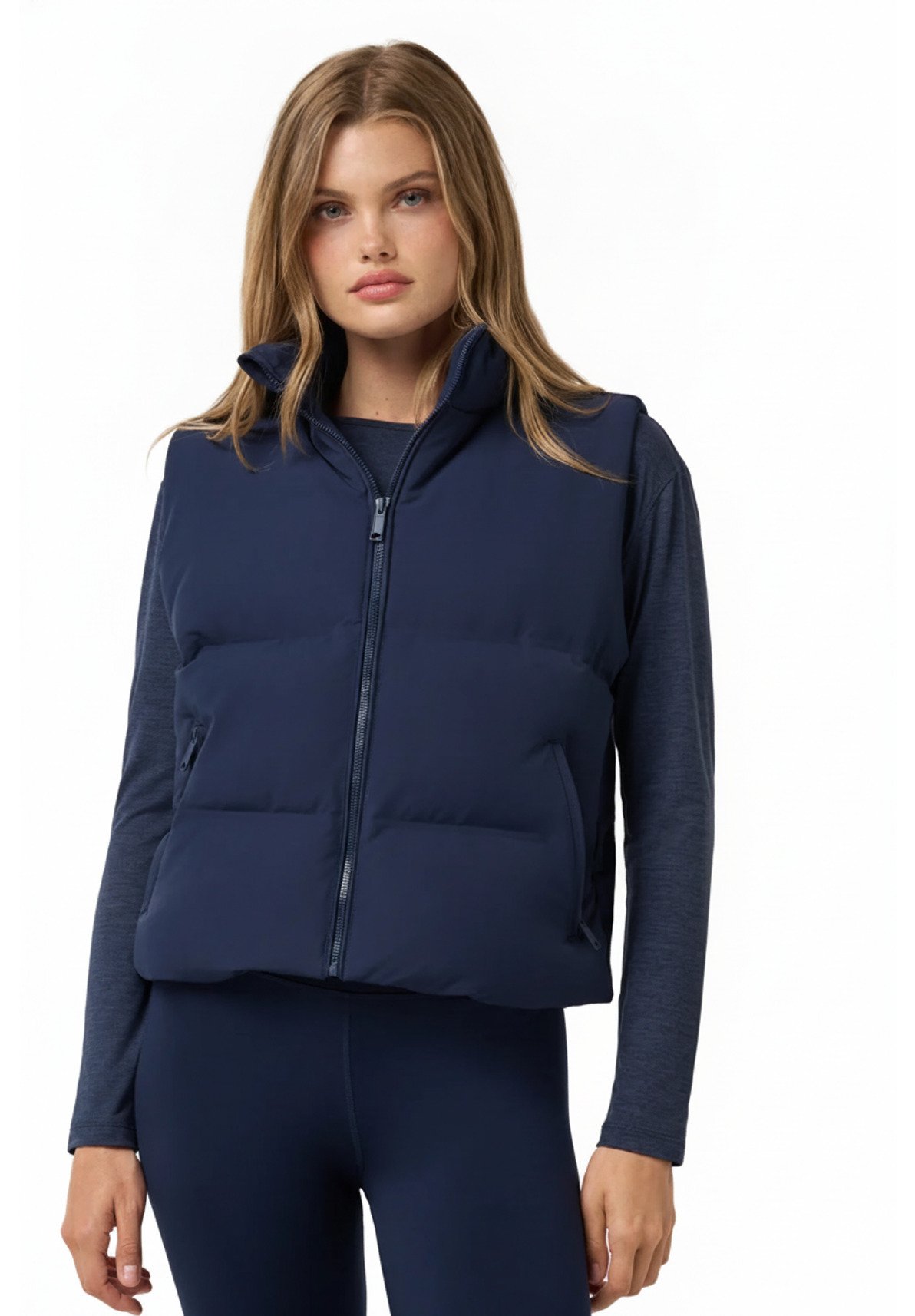 Travis Mathew Moontide Bonded 2.0 ladies vest, navy blazer