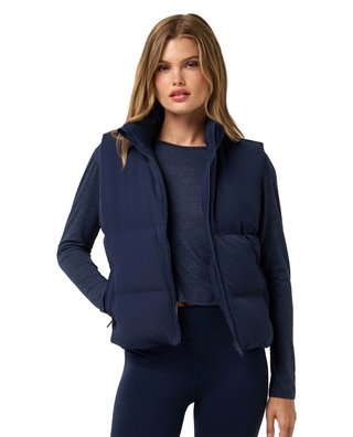Travis Mathew Moontide Bonded 2.0 ladies vest, navy blazer