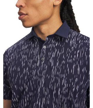 Under Armour ArmourDry Printed men's polo, midnight navy/white
