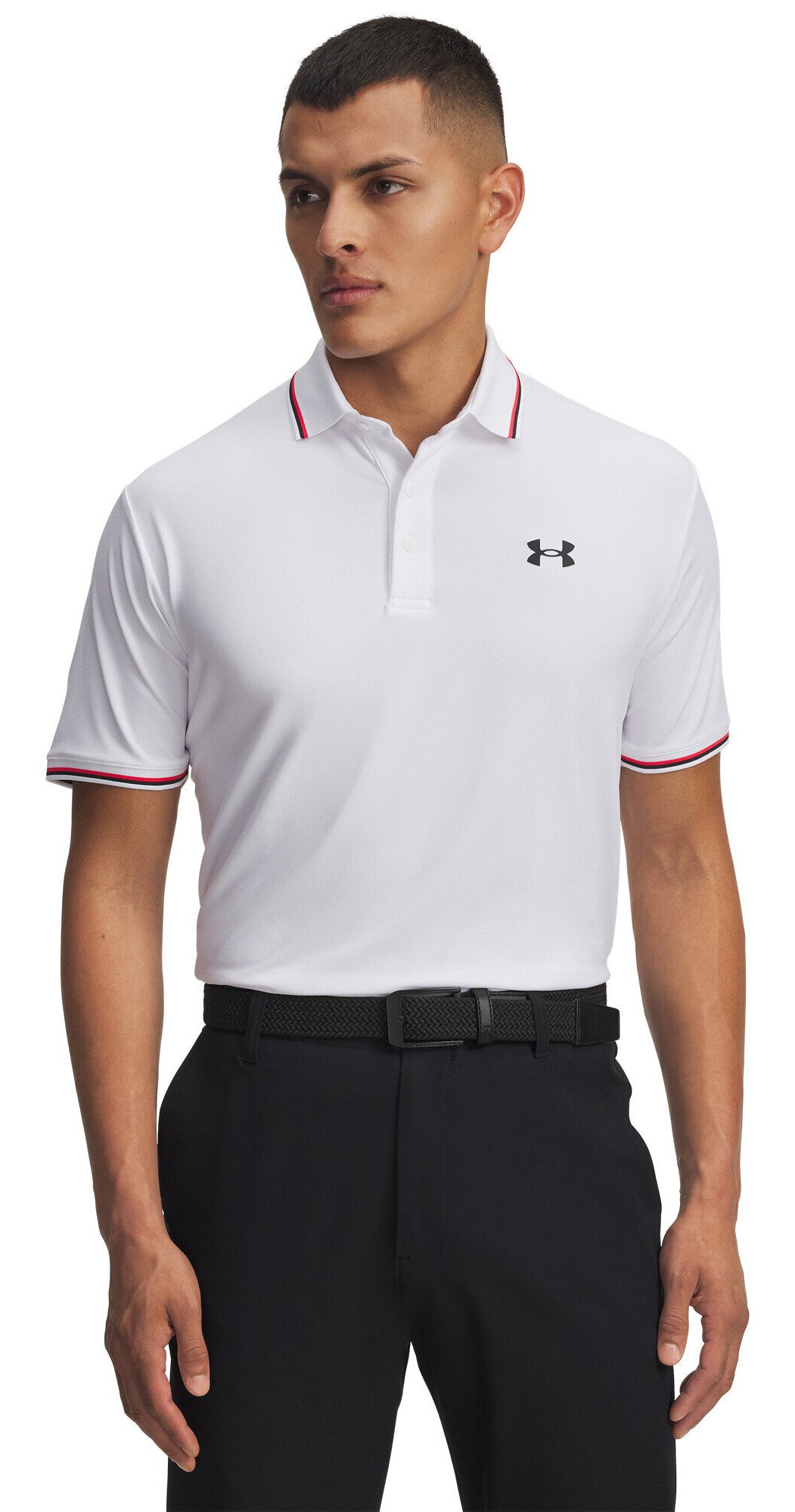 Under Armour Playoff 3.0 Rib men's polo, white