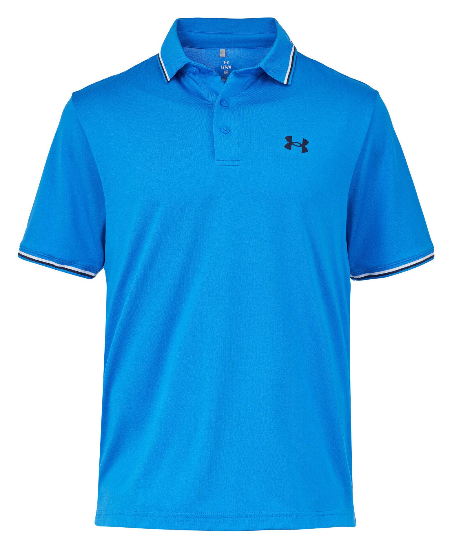 Under Armour Playoff 3.0 Rib men's polo, blue atlantis