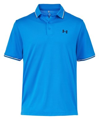 Under Armour Playoff 3.0 Rib men's polo, blue atlantis