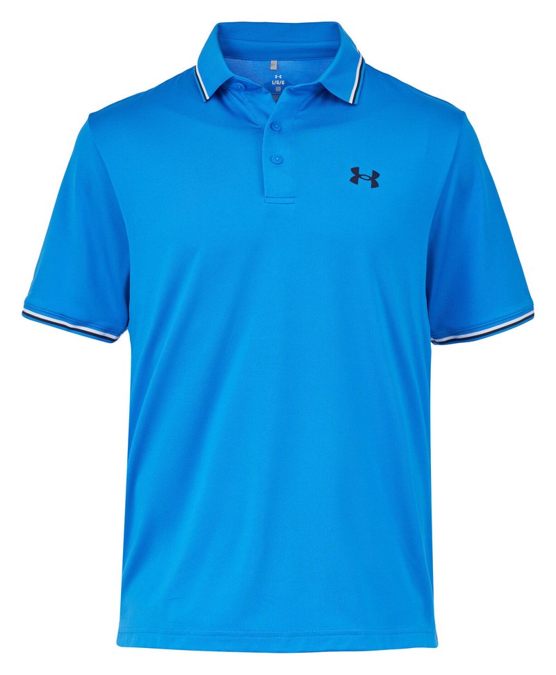 Under Armour Playoff 3.0 Rib men's polo, blue atlantis