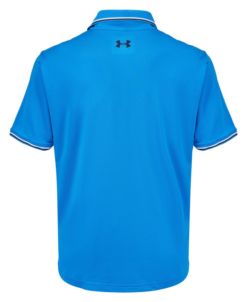 Under Armour Playoff 3.0 Rib men's polo, blue atlantis