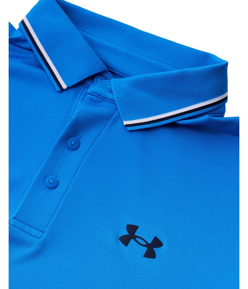 Under Armour Playoff 3.0 Rib men's polo, blue atlantis