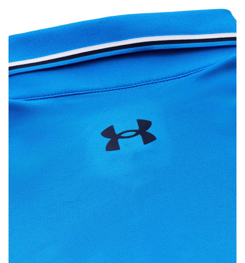 Under Armour Playoff 3.0 Rib men's polo, blue atlantis
