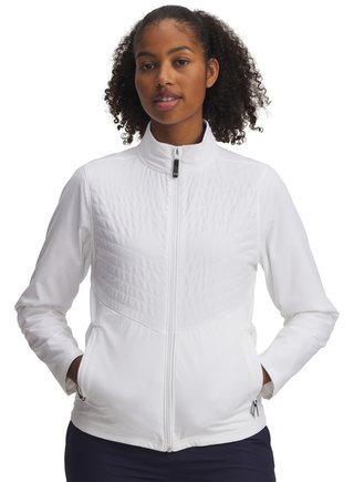 Under Armour Drive Pro FZ ladies jacket, white/black