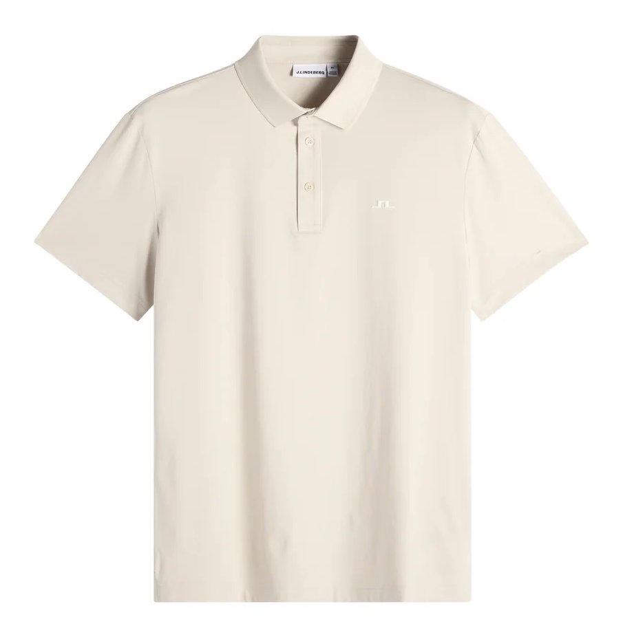 J.Lindeberg Bridge mens polo, moonbeam