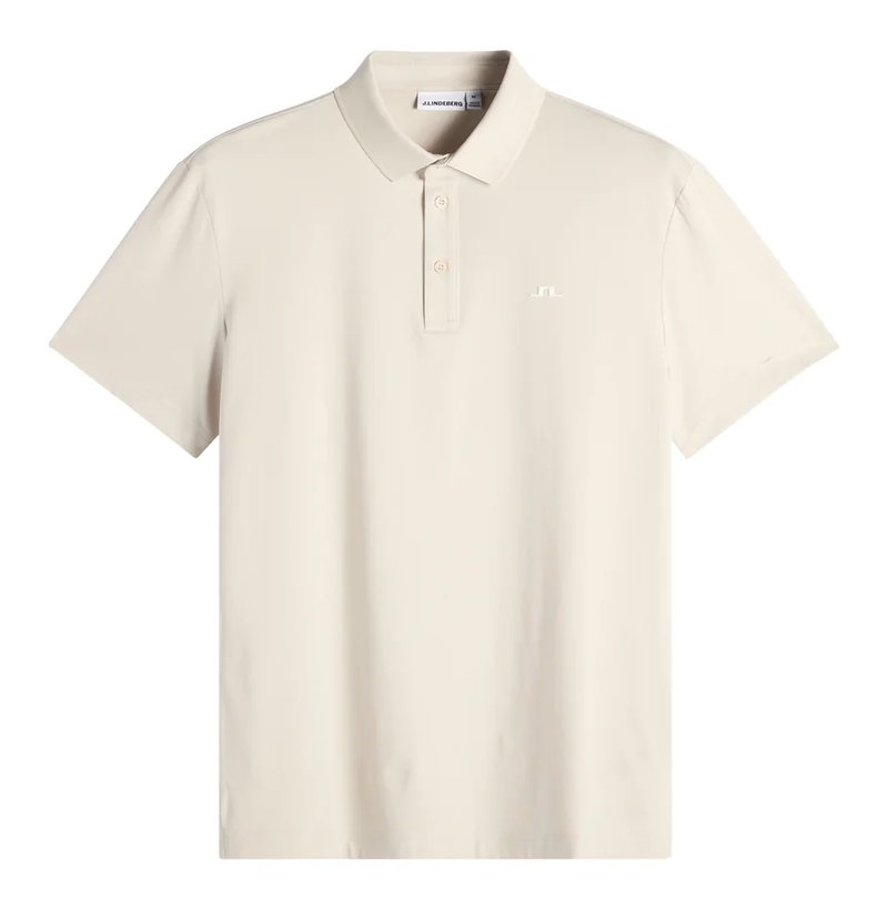 J.Lindeberg Bridge mens polo, moonbeam
