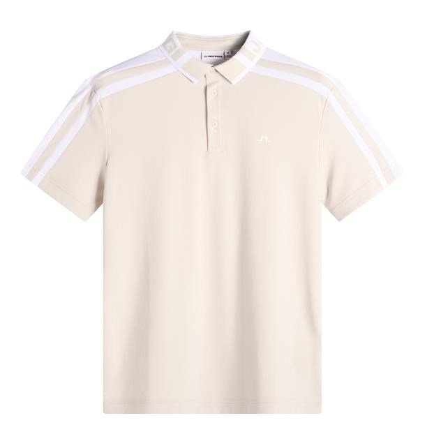 J.Lindeberg Bozak men's polo, moonbeam