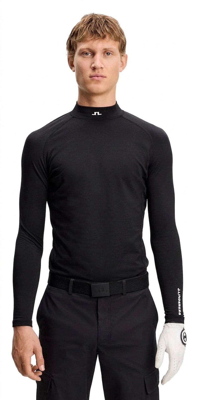 J.Lindeberg Ello Brushed men's top, black