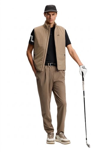 J.Lindeberg Heath mens polo, black