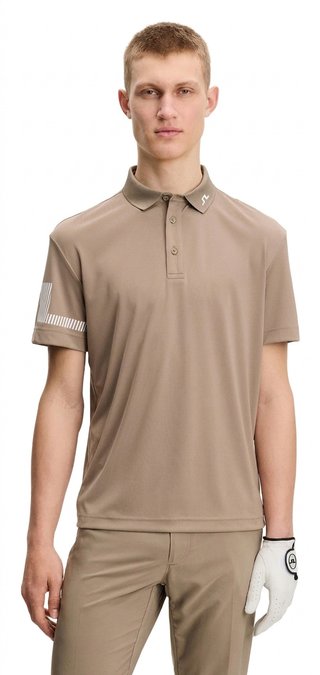 J.Lindeberg Heath mens polo, brindle