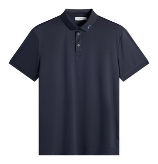 J.Lindeberg KV Print men's polo, JLNavy