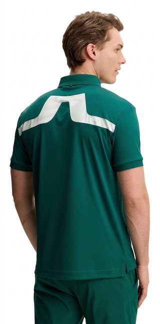 J.Lindeberg KV Print men's polo, forest biome