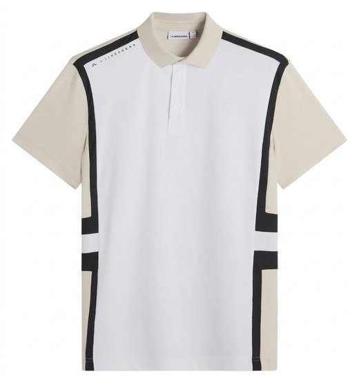 J.Lindeberg Finn men's polo, moonbeam