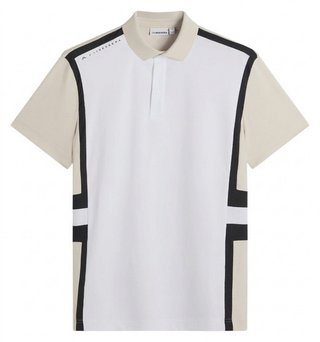 J.Lindeberg Finn men's polo, moonbeam