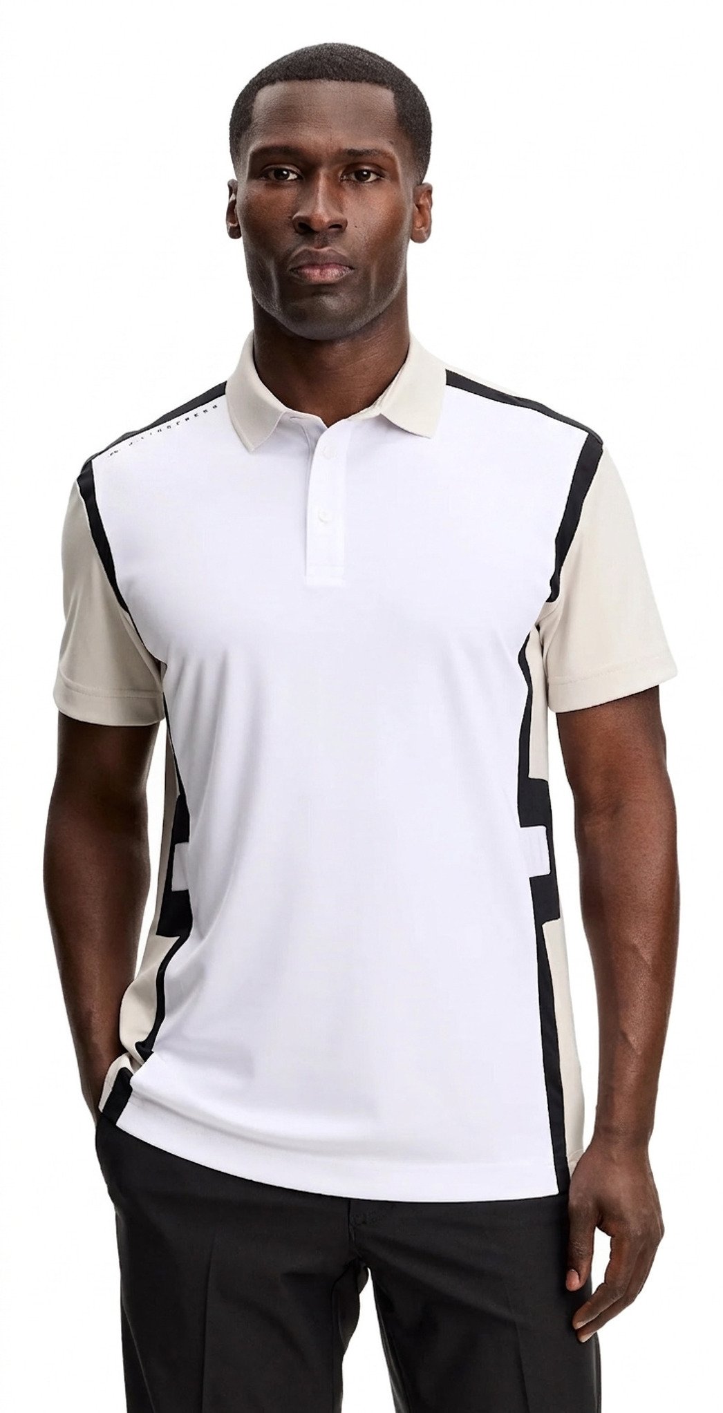 J.Lindeberg Finn men's polo, moonbeam