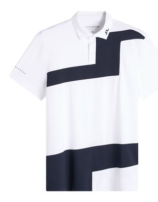 J.Lindeberg Sidd mens polo, white