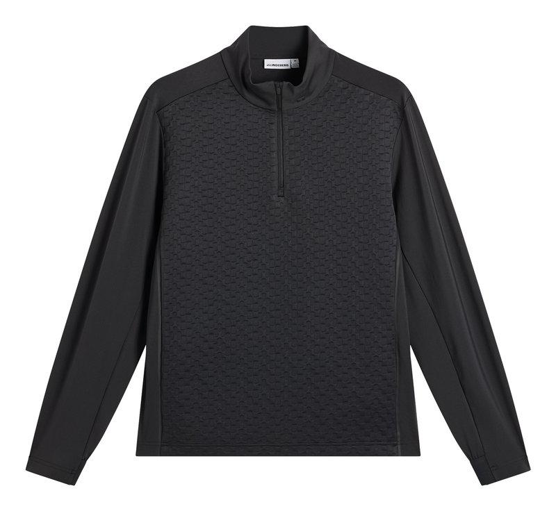 J.Lindeberg Lassy Quarter Zip Mid mens layer, black
