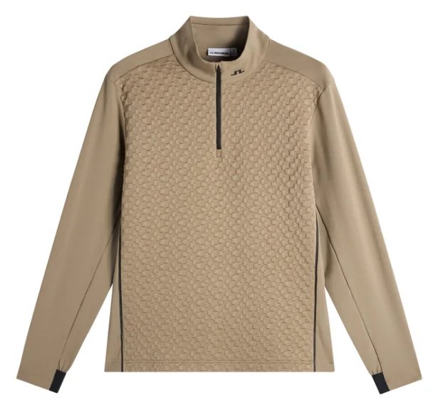 J.Lindeberg Lassy Quarter Zip Mid men's layer, brindle