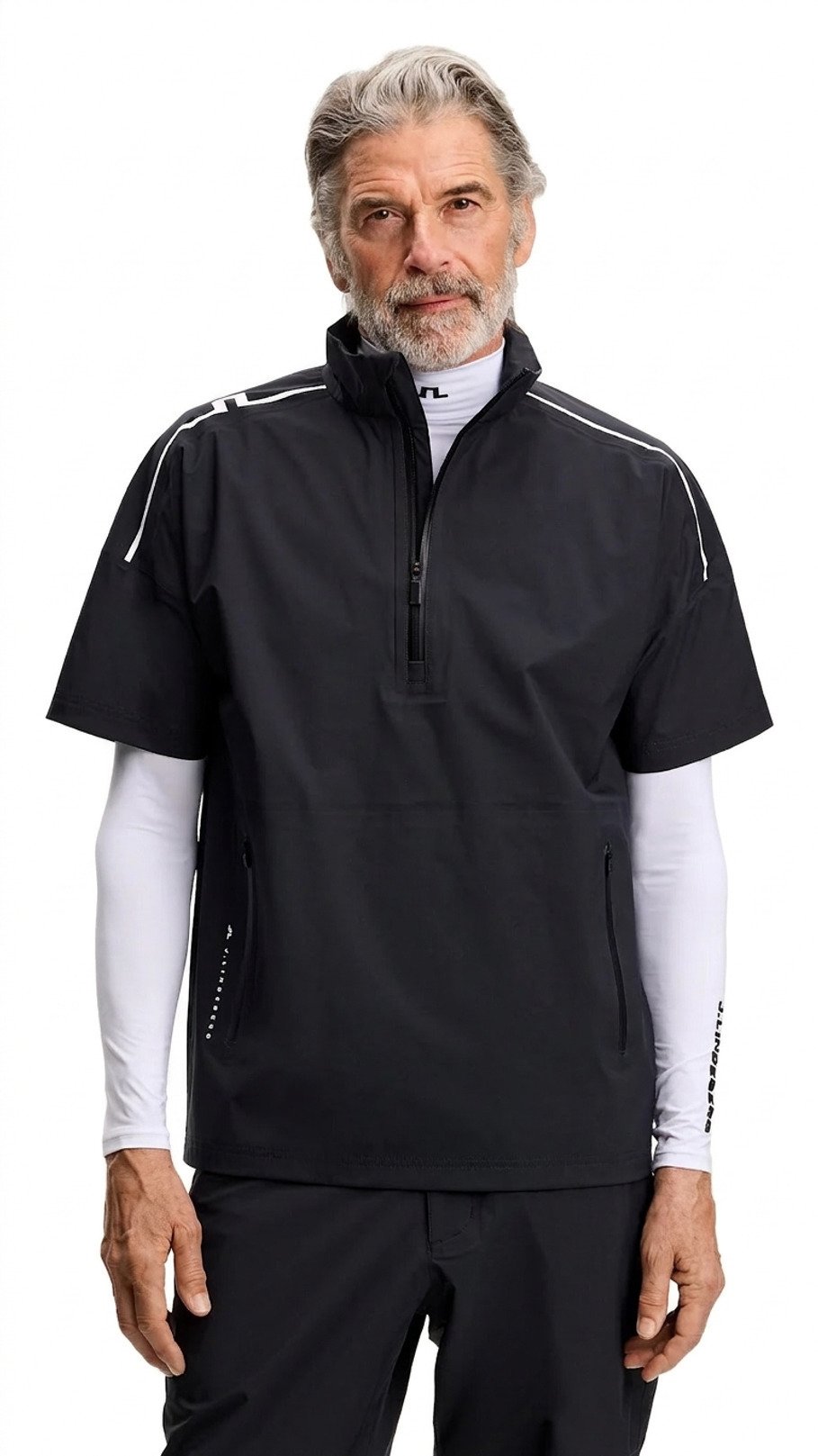 J.Lindeberg Shay Rain mens shirt, black